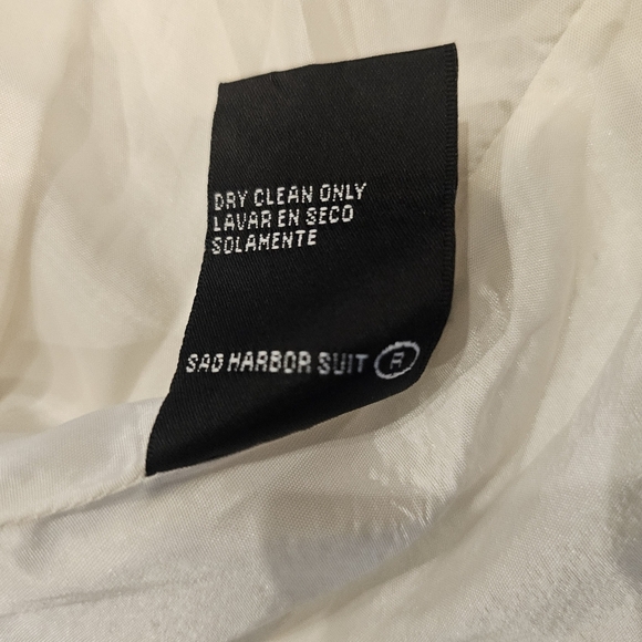 "Sag Harbor Women’s 16 Skirt Suit Cream Black Trim Tweed Blazer & Skirt Set" - Picture 15 of 16